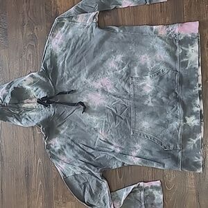 Gray/Pink Tye Dye Sweatshirt